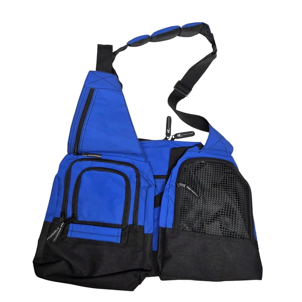 Rivers End Sports Duffel Bag Blue Black Carry On Travel Gym Bag 080-22